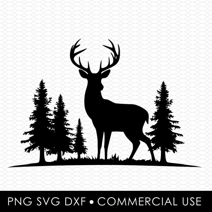 Deer Silhouette Svg Free, Deer Png, Deer Svg, Hunting Svg, Laser Cut Designs, Deer Silhouette, Png Sublimation Designs, Cricut Designs, Lasercut Design