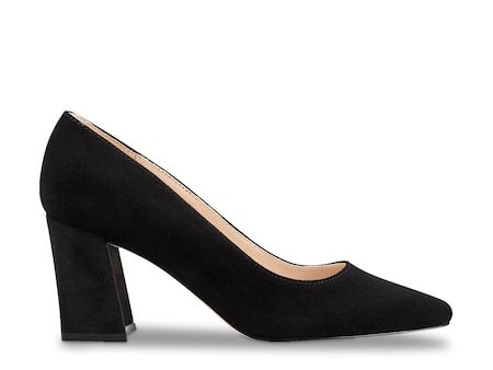 Marc Fisher Keri Wide Pump - Free Shipping | DSW Chic Court Shoes With 4-inch Heel And Medium Width, Trendy High Heel Block Heels For Formal Occasions, Trendy Almond Toe Heels For Formal Occasions, Slip-on High Heel Evening Heels, Chic Slip-on Block Heel Heels, Slip-on High Heels For Evening, Slip-on High Heels For Formal Occasions, Wide Fit Block Heel Formal Heels, Wide Fit Block Heel Formal Shoes