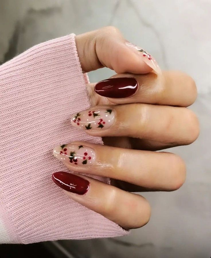 Cranberry Nails, Christmas Nails 2023, December Nails, Nagel Tips, Christmas Gel Nails, Her Nails, Thanksgiving Nails, Nails 2023, Festival Nails