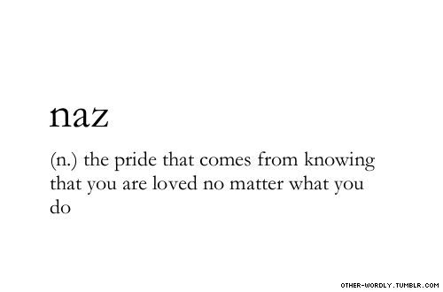 the word naz is written in black and white