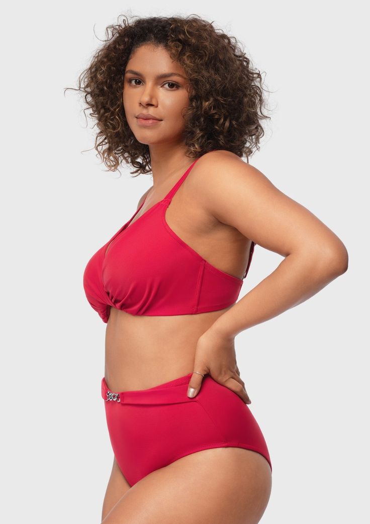 Experience the ultimate blend of support and comfort with our latest two-piece swim bikini. Just like our beloved bras, this swimwear features underwire cups that provide exceptional support while ensuring your comfort. The addition of a ruched crisscross front design adds a touch of allure to your swim style. Crafted from LYCRA XTRA LIFE spandex, this swimsuit maintains high elasticity and durability. It retains its shape, softness, and color even after multiple washes, all while resisting wrin Swim Style, Swimsuit Material, Minimiser Bra, Swim Brief, Swim Fashion, Front Design, Waist Belt, Criss Cross, Two Piece