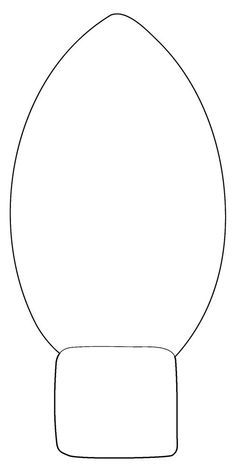 a drawing of a light bulb on a white background with the outline for it to be drawn