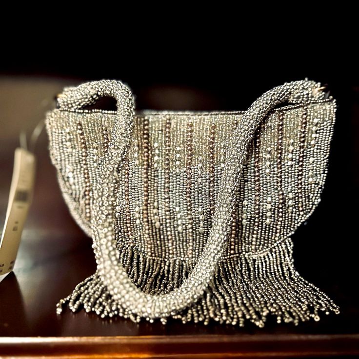 !!!!!!!!!!!New!!!!!!!!!!!!! Perfect For The Holidays! 8”X 5”X 1.5” 7” Handle Drop Small Pockets Inside Zipper Closure Make Me An Offer !!!! Elegant Embellished Bags For Celebration, Luxury Formal Bag With Beaded Fringe, Elegant Beaded Fringe Evening Bag For Formal Occasions, Evening Shoulder Bag With Beaded Fringe, Elegant Beaded Evening Bag For Celebration, Elegant Beaded Fringe Shoulder Bag For Party, Elegant Evening Bag With Beaded Fringe, Elegant Evening Bags With Beaded Fringe, Elegant Shoulder Bag With Beaded Fringe For Party