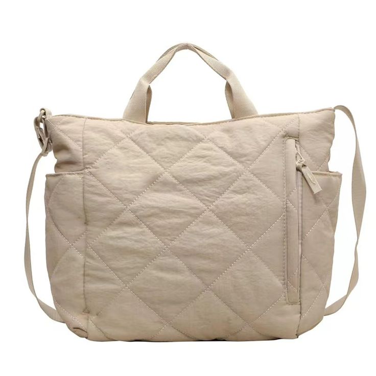 PRICES MAY VARY. MATERIAL: The pruffe tote bag is made of high quality nylon with soft polyester lining , lightweight,tear-resistant and durable DIMENSIONS: The hobo handbag size about 14.55" x 4.72" x 10.50"(L x W x H) / 38 x 12 x 27 CM, the top-handle is 3.92"/10 cm, It has a lot of space for work lunches, extra waters,a big wallet, keys... DESIGN: Quilted Padding designed, features top handles and shoulder straps for more carrying options, can be used as a hobo bag / tote bag/ shoulder / satc Large Capacity Nylon Satchel Bag, Beige Shoulder Bag With Soft Interior For Daily Use, Fabric Backpack For Daily Use, Large Capacity Rectangular Nylon Bag, Everyday Fabric Backpack, Large Capacity Nylon Softback Shoulder Bag, Large Capacity Softback Nylon Shoulder Bag, Large Capacity Nylon Bag For Daily Use, Large Capacity Nylon Shoulder Bag For Errands