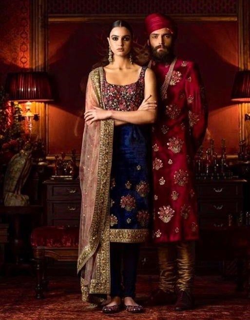 Navy Blue Salwar Kameez – Panache Haute Couture Sabyasachi Suits, Salwar Kamiz, Indian Bridal Fashion, Indian Couture, Indian Wedding Outfits, Indian Designer Outfits, Indian Attire, Social Commerce, Asian Outfits