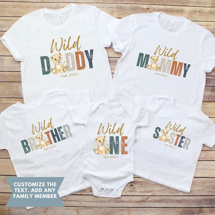 Wild One 1st Birthday Boy Outfit, The Wild One Theme First Birthday Family Matching Shirt, Dad Mama of the Wild One, Mommy and Me Tshirts SHIRT DETAILS Experience comfort and style with our exceptional cotton shirt. Crafted from 100% soft cotton fibers (fiber content may vary for different colors), this shirt offers a luxurious feel against your skin. We proudly present two variants to cater to your needs: Adult and Youth Shirts are skillfully designed using the Bella + Canvas 3001 fabric, while Wild One Tshirts, Themed White T-shirt With Letter Print, White Themed Letter Print Top, Family Matching Letter Print T-shirt For First Birthday, Custom Print White T-shirt For First Birthday, White Custom Print T-shirt For First Birthday, White T-shirt With Letter Print For First Birthday, Family Matching Custom Print T-shirt For First Birthday, Family Matching T-shirt For First Birthday