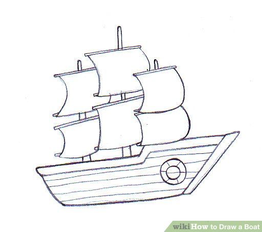 how to draw a pirate ship with pictures wikihow for kids step by step