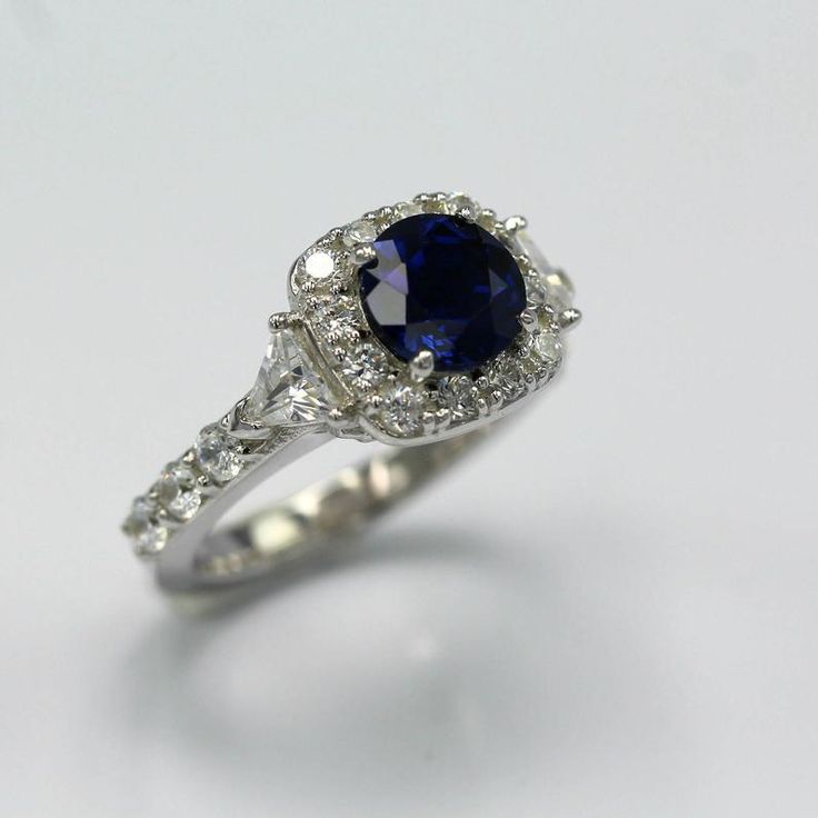 Claddagh Unique 1.25Ct. Sapphire and Diamond Sterling Silver | Etsy Gia Certified Heart Cut Wedding Ring, Cubic Zirconia Sapphire Cushion Cut Ring For Wedding, Cushion Cut Cubic Zirconia Sapphire Ring For Wedding, Anniversary Cushion Cut Cluster Ring With Halo Setting, Wedding Halo Ring With Diamond Cut, Round Shape, Wedding Sapphire Ring With Diamond And Cushion Cut, Cushion Cut Sapphire Ring With Diamond Detail For Wedding, Cushion Cut Diamond Sapphire Wedding Ring, Wedding Fine Jewelry Cluster Ring With Cushion Cut