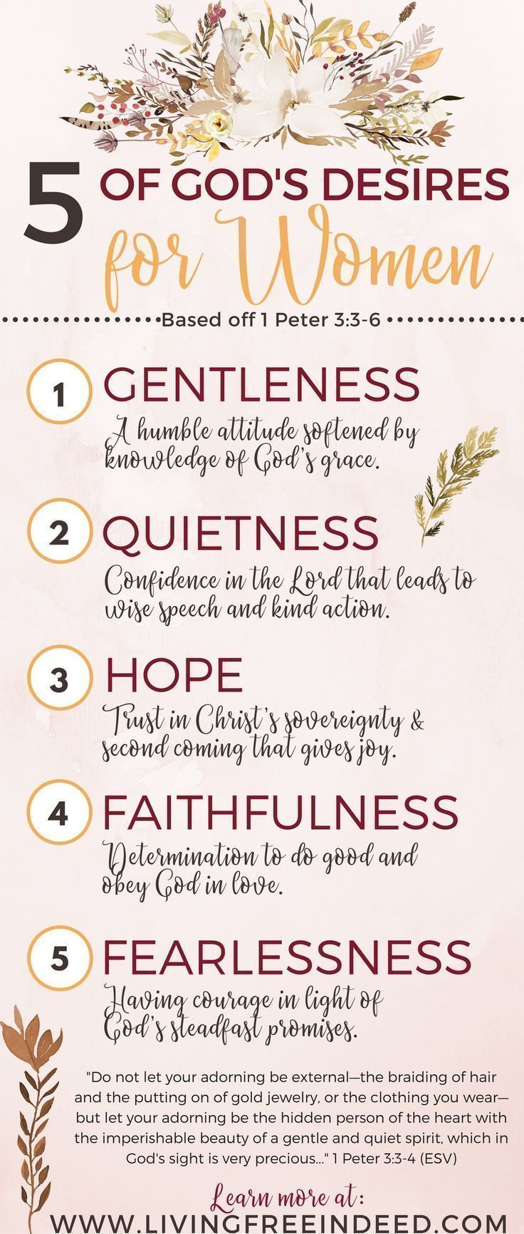 a poster with the words 5 things to know about women in god's presence