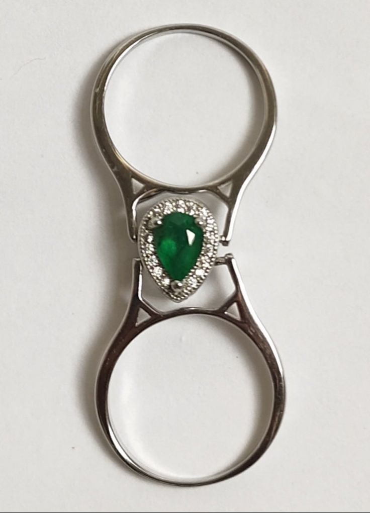 "Description Silver -925 Ring size:- 6 US Stone Name:- natural emerald and tanzanite Stone Size- 7x5 MM Stone shape:-l Pear Item No. D-41 \"Payment\" We Accept Payment Only Through PayPal\"Shipping \"Handling Time: We Take no handling time, We ship to Worldwide,Please make sure your shipping address is correct.Shipping Services: The shipping company takes business to deliver the product 7-13 days for International Shipping.,The Item will be shipped in safe and beautiful packing.Business day does Silver Setting Pear-shaped Emerald Promise Ring, Silver Pear-shaped Emerald Promise Ring, Pear-shaped Silver Emerald Promise Ring, Silver Emerald Pear-shaped Rings, Silver Teardrop Emerald Ring For Anniversary, Silver Emerald Ring With Prong Setting, Pear-shaped, Silver Pear-shaped Emerald Ring In Fine Jewelry Style, Silver Pear-shaped Emerald Ring Fine Jewelry, Pear-shaped Silver Emerald Ring In Fine Jewelry Style