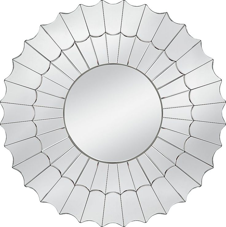 a mirror that is shaped like a sunburst