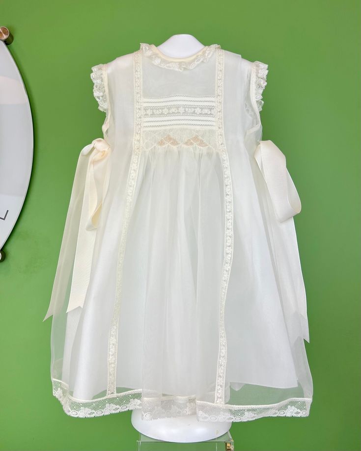 YoYo Children's Boutique Baptism & Communion Dresses 4 / Off-White Belen Off-White Dress Batiste Fabric, Baptism Dresses, Girls Baptism Dress, Christening Dresses, Dress For Baby, Spanish Fashion, First Communion Dresses, Baptism Dress, Off White Dresses