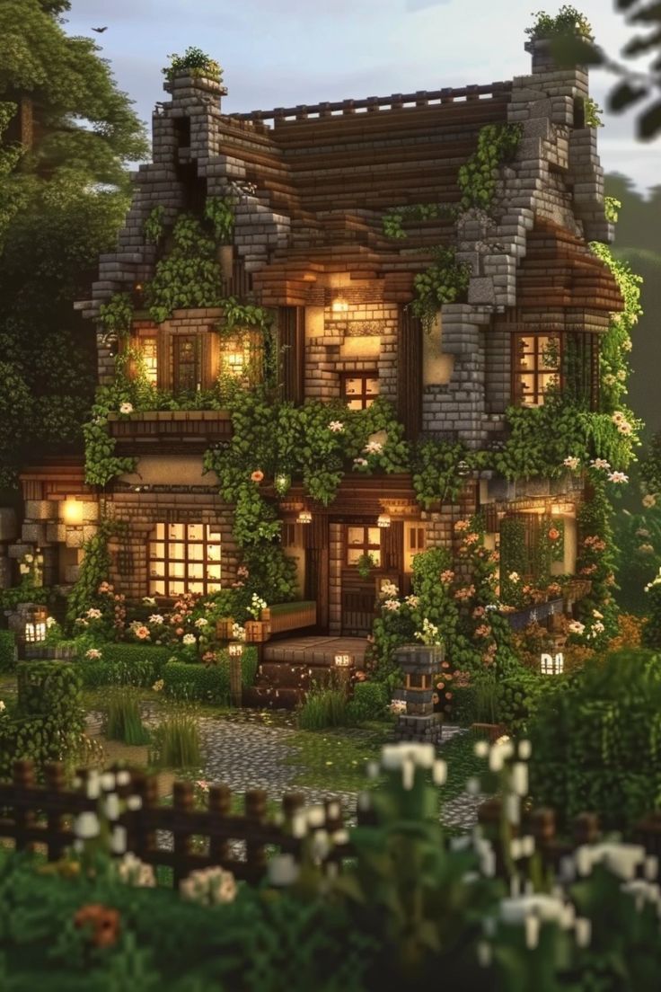 Minecraft Designs Minecraft No Mods House, Cottagecore House Concept Art, Minecraft Victorian Cottage, Minecraft Cottage Spruce, Minecraft Cottage No Mods, Mincraft Idea Houses Cottagecore, Better Minecraft House, Minecraft Modded House, Minecraft House Ideas No Mods