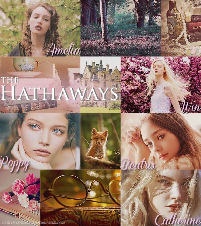 a collage of photos with the caption'the hathaways'in them