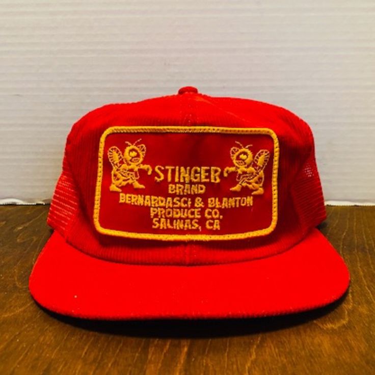 Vintage Deadstock Strohs & Stringer Brand Adjustable Red Hats. Never Worn. Red Retro Trucker Hat With Short Brim, Red Fitted Snapback Hat, Vintage Red Snapback Hat, Retro Red Hats With Flat Bill, Retro Red Flat Bill Hat, Retro Red Hat With Flat Bill, Retro Red Cap, Vintage Red Flat Bill Hats, Vintage Red Hat With Flat Bill