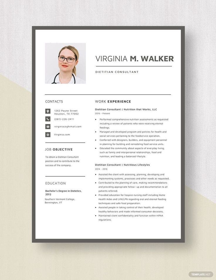 a professional resume template for nurses