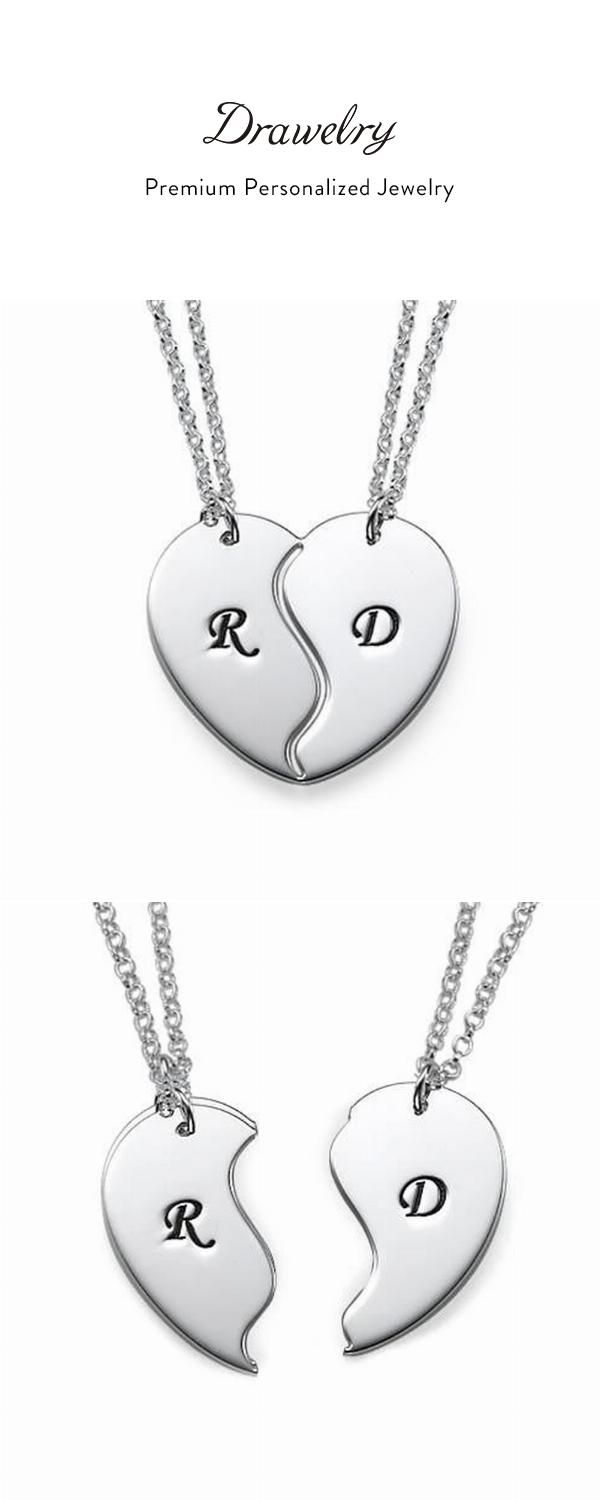 Personalized Stainless Steel Heart Necklace, Double Heart Charm Necklace For Best Friend, Heart Charm Double Heart Necklace For Best Friend, Meaningful Heart Pendant Necklace For Personalized Gift, Valentine's Day Double Heart Stainless Steel Necklace, Personalized Stainless Steel Heart Pendant Necklace, Valentine's Day Stainless Steel Double Heart Necklace, Personalized Meaningful Heart Pendant Necklace, Double Heart Charm Necklace Valentine's Day Gift