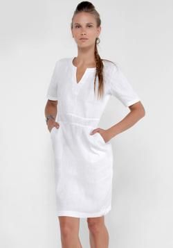 Linen White Dress for women 100% Natural Italian Style V-Neck Dress Wi – Claudio Milano Linen White Dress, White Dress For Women, Linen Style Fashion, White V Neck Dress, Golf Dress, Sleeveless Linen Dress, Italian Dress, Linen Dress Women, White Linen Dresses