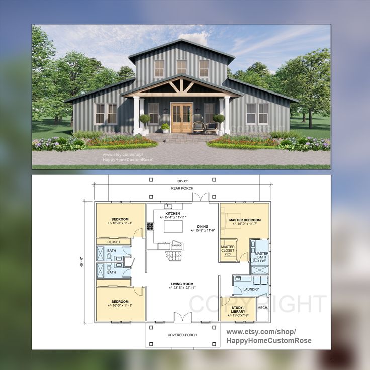 the floor plan for this two story house is shown in blueprints and has three windows