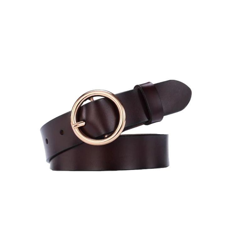 Complete your look with elegance and style with the Khatia leather belt. Made from genuine leather and featuring a width of 2.8 cm, it offers a timeless buckle that perfects your style. An essential piece for an unforgettable look. Chic Brown Belt Buckles For Business, Brown Workwear Belt Buckle With Closure, Chic Brown Belt With Buckle Closure, Elegant Brown Belt Buckle, Leather Belts With Buckle Closure For Office, Elegant Leather Belt With Buckle Closure, Leather Belt With Buckle Closure For Office, Chic Office Belt With Buckle Closure, Elegant Adjustable Belts With Buckle Closure