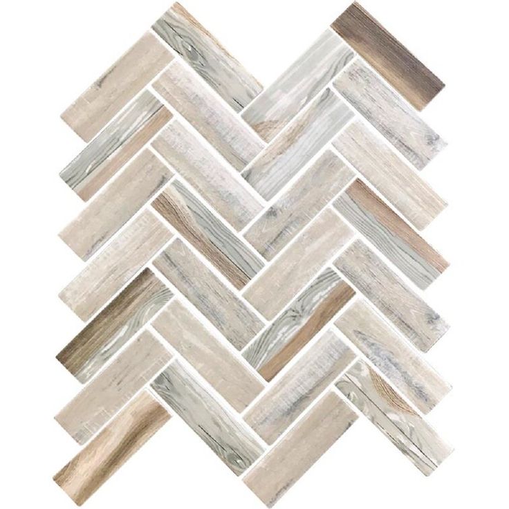 a white and brown herringle tile pattern on a white background with wood grains