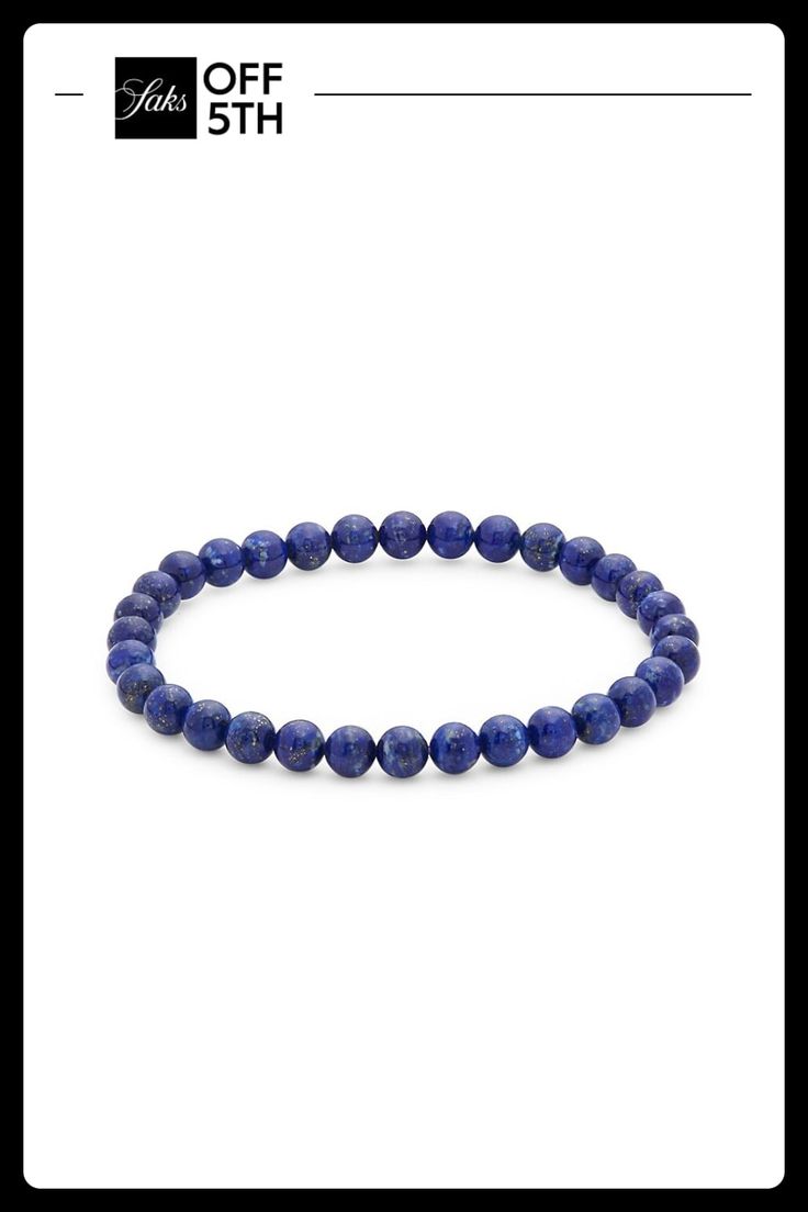 Slip-On Bracelet Adorn With Lazuli Lapis Beads. Lazuli Lapis Slip-On Style Imported Size Diameter, About 2.5" Please Note: Warranty Services Are Provided Exclusively By Effy, Saks Off 5th Is Not Responsible For These Services And Any Related Inquiries Or Claims Should Be Directed To Effy At So5repairs@effygroup.com. Center Core - M Jewelryundefined Round Lapis Lazuli Bracelets With Polished Beads, Polished Beads Lapis Lazuli Round Bracelets, Polished Beads Lapis Lazuli Bracelets, Adjustable Lapis Lazuli Bracelet With Round Beads, Adjustable Lapis Lazuli Beaded Bracelets, Lapis Lazuli Beaded Bracelets With Polished Round Beads, Blue Lapis Lazuli Bracelets With Polished Beads, Gift Lapis Lazuli Beaded Bracelets With Polished Beads, Blue Lapis Lazuli Beaded Bracelets