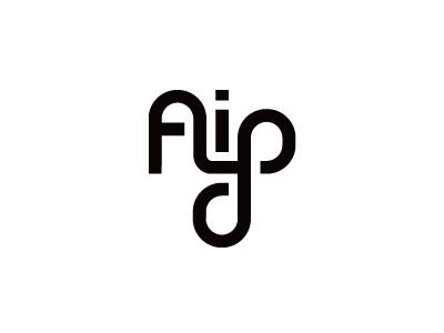 black and white logo with the letter pjp