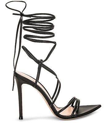 ad eBay - NIB Gianvito Rossi Black Leather Tie Wrap Strappy Pointed Sandal Pumps 36 6 $995 - Buy Now, click the link (eBay) Luxury Leather Strappy Lace-up Sandals, Luxury Strappy Lace-up Sandals For Evening, Luxury Leather Lace-up Sandals With Heel Strap, Elegant Leather Lace-up Sandals For Night Out, Sleek Leather Heels With Strap, Sleek Leather Strap Heels, Elegant Lace-up Sandals With Ankle Strap, Strappy Leather Heels, Designer Strap Sandals For Formal Occasions