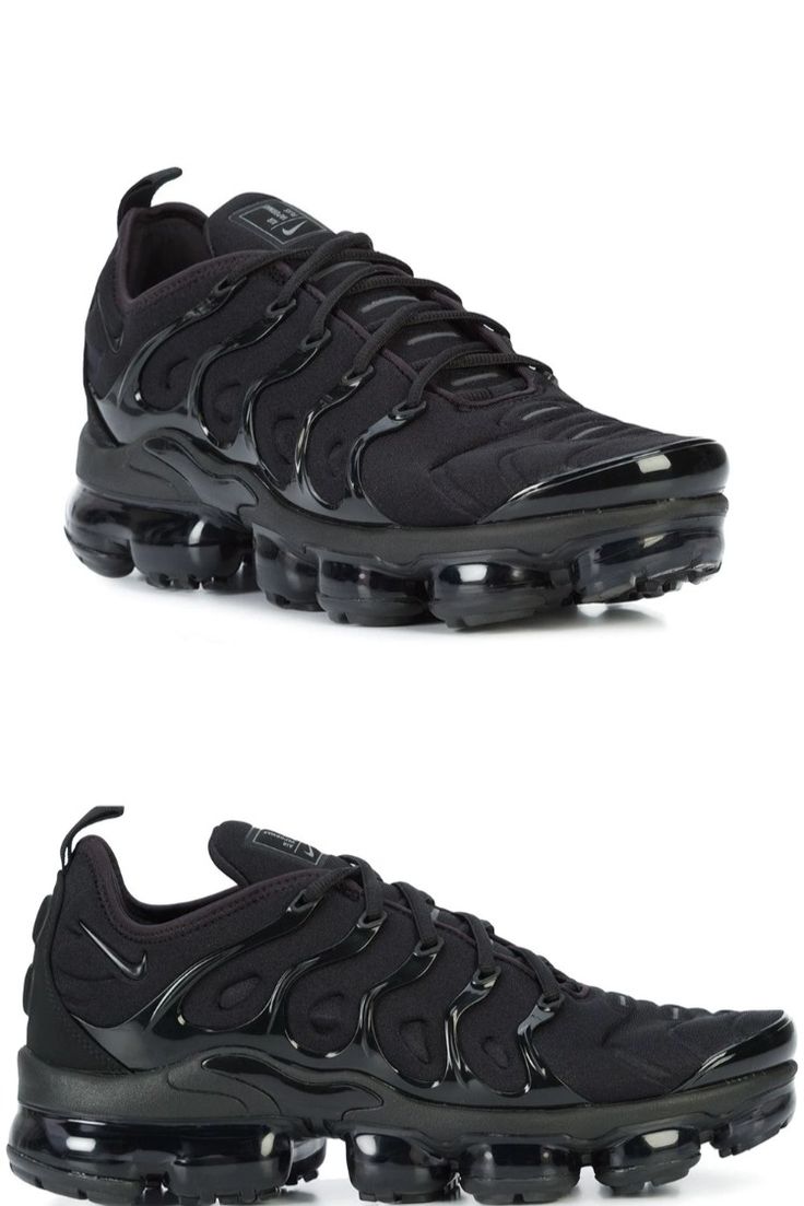 Nike Air Vapormax Plus "Triple Black" sneaker Nike Vapormax Plus, Air Vapormax Plus, Nike Air Vapormax Plus, Nike Vapormax, Air Vapormax, Nike Air Vapormax, Triple Black, Black Sneakers, Black Sneaker