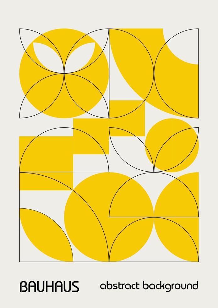 Minimal vintage 20s geometric design posters, wall art, template, layout with primitive shapes elements. Bauhaus yellow retro pattern background, vector abstract circle, triangle and square line art Retro Shapes Pattern, Square And Circle Design, Abstract Art Shapes Pattern, Minimal Art Poster, Square Geometric Design, Square Pattern Design Graphic, Geometric Vector Pattern, Abstract Retro Art, Graphic Design Geometric Shapes