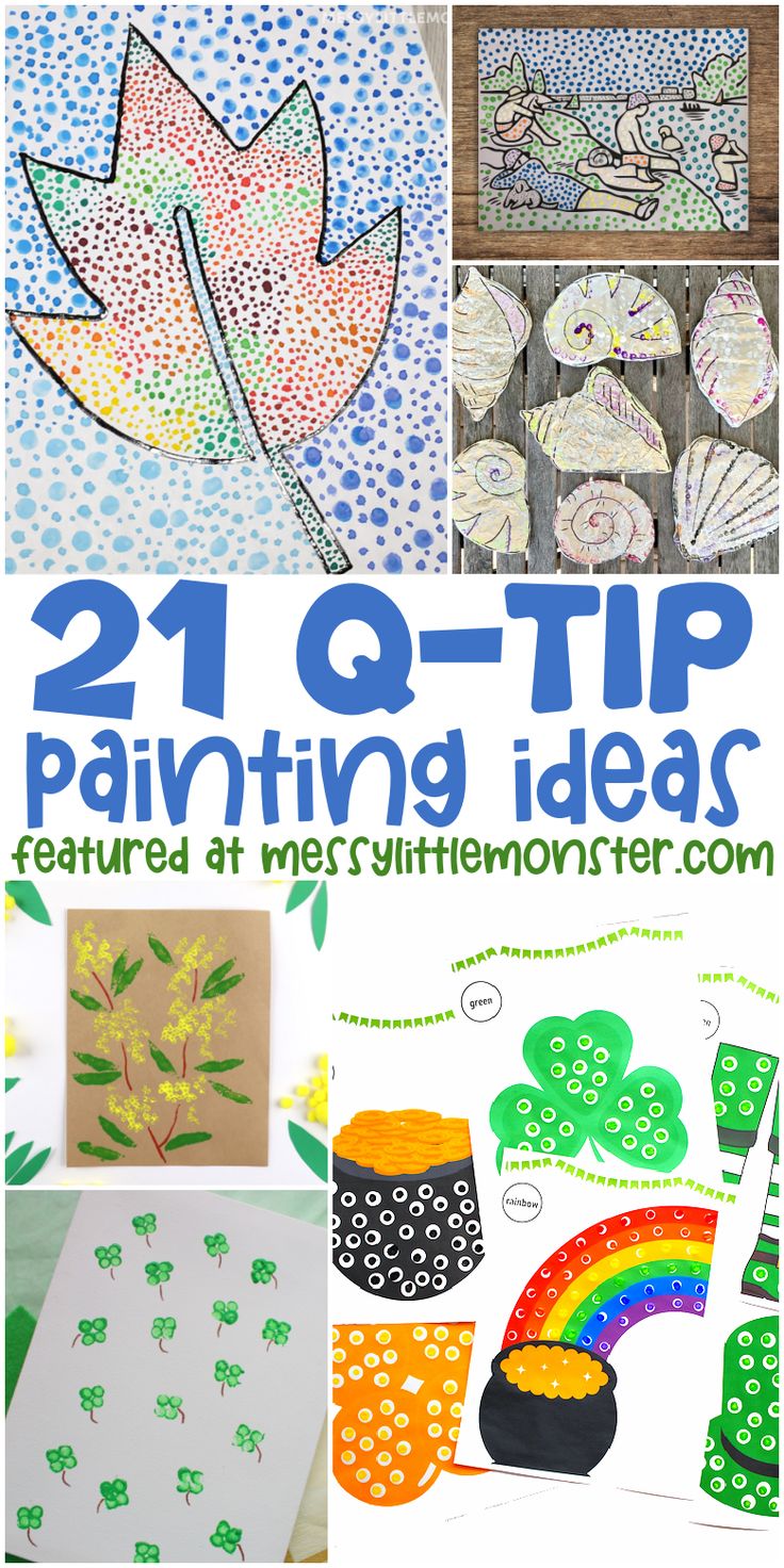 Q tip painting ideas for kids Paint Dauber Art, A Tip Painting, Q Tip Art Preschool, Paint With Q Tips, Q Tip Painting Preschool, Qtip Painting Ideas Preschool, Cotton Ball Painting For Kids, Crafts With Q Tips, Q Tips Crafts For Kids