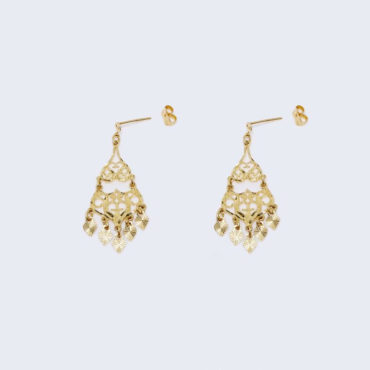 14K Yellow Gold Magnificent Beaded Drop Dangle Earrings Luxury Elegant Yellow Gold Chandelier Earrings, Elegant Gold Beads Drop Earrings, Elegant Gold Beaded Drop Earrings, Yellow Gold Filigree Dangle Bridal Earrings, Elegant Gold Dangle Beaded Earrings, Elegant Gold Dangle Chandelier Earrings, Elegant Gold Beaded Dangle Earrings, Elegant Gold Chandelier Dangle Earrings, Elegant Chandelier Earrings With Dangling Beads For Celebration