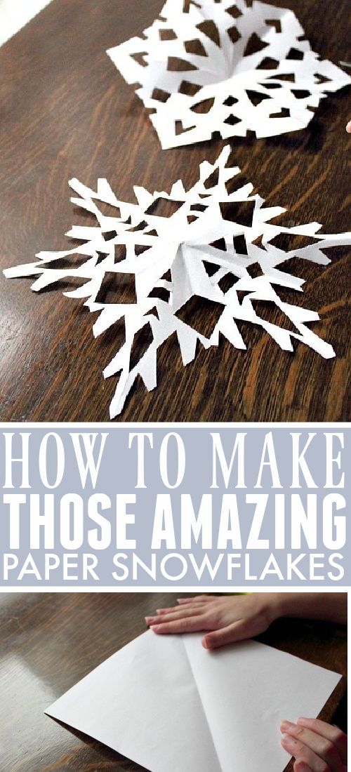 how to make these amazing paper snowflakes