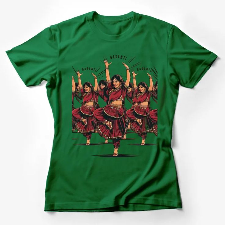 Basanti Bollywood Dance T-Shirt, Indian Cinema Inspired Graphic Tee, Women's Dance Performance Shirt Female T-Shirt Custom graphic T-Shirt.Customize your color Dance T Shirt, Streetwear Male, Indian Cinema, Bollywood Dance, Shirt Female, Casual Summer Shirts, Dance Performance, Friends Shirt, Art Shirts