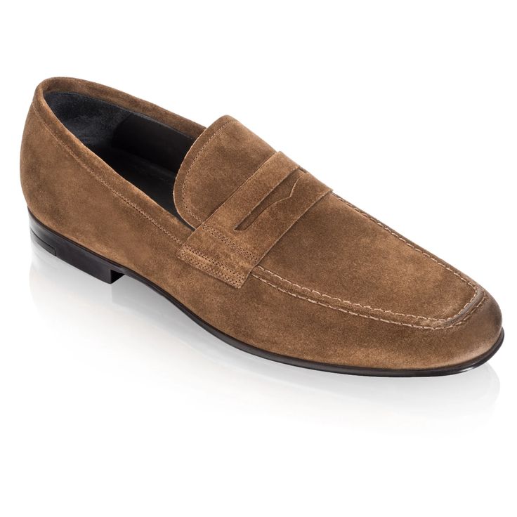 Alek Brown Suede - To Boot New York Luxury Slip-on Suede Leather Shoes, Brown Suede Leather Shoes With Stitched Sole, Almond Toe Suede Leather Shoes With Leather Footbed, Suede Leather Shoes With Almond Toe And Leather Footbed, Slip-on Suede Leather Shoes With Stitched Sole, Suede Leather Slip-on Shoes With Stitched Sole, Brown Suede Loafers With Leather Lining, Luxury Suede Loafers With Leather Footbed, Brown Suede Slip-on Leather Shoes