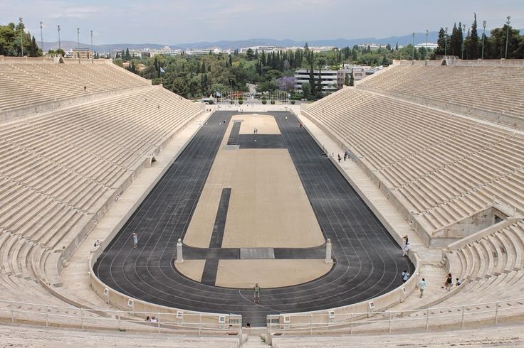 an empty stadium filled with lots of seats