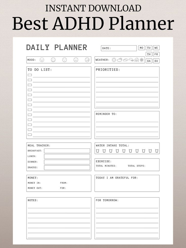 Pin on Products Planer Organisation, Free Planner Templates, Daily Planner Printables Free, Etsy Planner, Unique Planner, Hourly Planner, Vie Motivation, Routine Planner, Planner Pdf