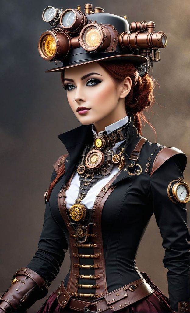 Steampunk Female, Dream Playground, Female Steampunk, Steampunk Fashion Women, Steampunk Costumes, Steampunk Robot, Seductive Photos, Steampunk Couture, Steampunk Women