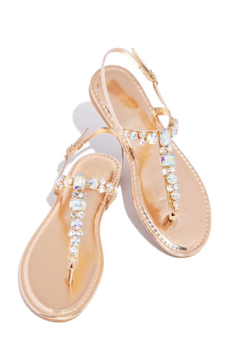 SIZE & FIT Heel Height Approx: 0.5" True to Size PRODUCT DETAILS Adjustable Buckle Closure Embellished Straps Straps Lightly Padded Insole Rose Gold Sandal Flash Photography & Editing Have Been Used To Enhance Embellishments Rose Gold Sandals, Miss Lola, Sell Gold, Gold Sandals, Flash Photography, T Strap Sandals, Photography Editing, T Strap, You Bag