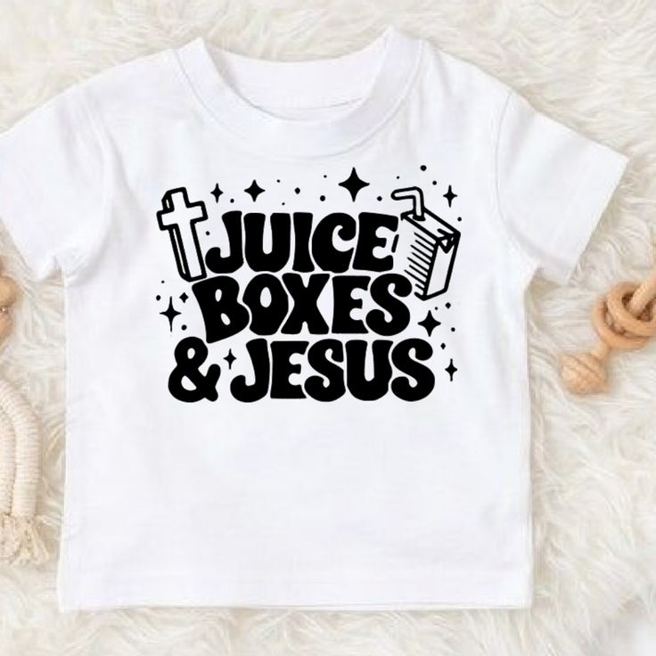 Hanes Kids Unisex "Juice Boxes & Jesus" Tee 2t/3t/4t/5t Only One Shirt Pick Size Christian T Shirt Designs Graphics, Kids Vinyl Shirt Ideas, Kids Christian Shirts, Christian Kids Shirts, Christian Graphics, Christian Tshirt Design, Jesus Clothes, Funny Kids Shirts, Copper Coin