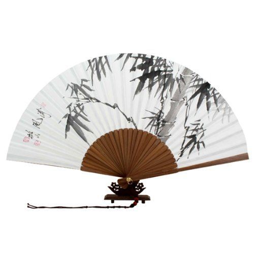 drawings of hand held fans | Korean Hand Fan - Hand Painted ... Hand Fan Drawing, Holding Hands Drawing, Bamboo Painting, Paper Hand Fans, Chinese Fans, Rice White, Party Fans, Painted Fan, Chinese Fan