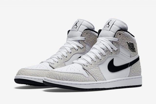 air-jordan-1-high-white-elephant-1 Zapatillas Nike Basketball, Air Jordan 1 White, Gray Nike Shoes, All Nike Shoes, Nike Shoes Cheap, Fresh Shoes, Air Jordan 1 Retro High, High Shoes, Hype Shoes