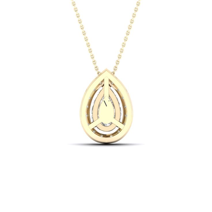 This Dewdrop Halo Necklace features a dewdrop-shaped diamond surrounded by a halo of tiny diamonds. The dewdrop-like setting creates a breathtaking visual experience, making this diamond pendant necklace perfect for any occasion, whether it’s a night out or a day at the office. It’s versatile enough to be worn with any outfit, from casual to formal. Yellow Gold Solitaire Necklace With Teardrop Diamond Pendant, Yellow Gold Teardrop Diamond Necklace With Prong Setting, Yellow Gold Solitaire Necklace With Teardrop Diamond Cut, Timeless Diamond Teardrop Pendant Necklace In Prong Setting, Timeless Teardrop Diamond Necklace With Prong Setting, Yellow Gold Teardrop Solitaire Necklace, Yellow Gold Drop Diamond Necklace Gift, 14k Gold Diamond Teardrop Pendant Necklace For Anniversary, Gold Teardrop Diamond Necklace With Prong Setting