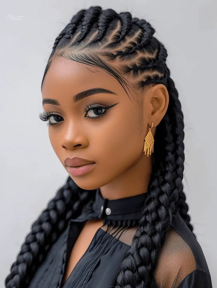 Carrot Hairstyle, Transformation Fashion, Braids 2024, Hairstyles Designs, Fulani Braids Hairstyles, Hair Braid Designs, Carrot Hairstyles, Weave Hairstyles Braided, Black Hair Updo Hairstyles