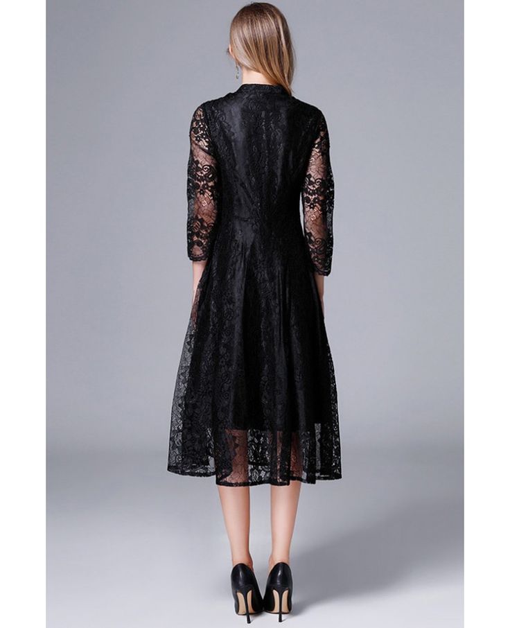 Get 10% off now! Buy l-5xl black lace vneck midi party dress with sheer sleeves at cheap price online. Free stable shipping and pro custom service since 2009. Black Sheer V-neck Midi Dress, Elegant Sheer Lace Midi Dress, Sheer V-neck Lace Dress For Evening, V-neck Lace Patchwork Party Dress, Elegant Sheer V-neck Lace Dress, Lace Patchwork Midi Dress For Evening, Evening Lace Midi Dress With Patchwork, Elegant Lace V-neck Dress For Parties, Evening Lace Dress With Patchwork In Midi Length