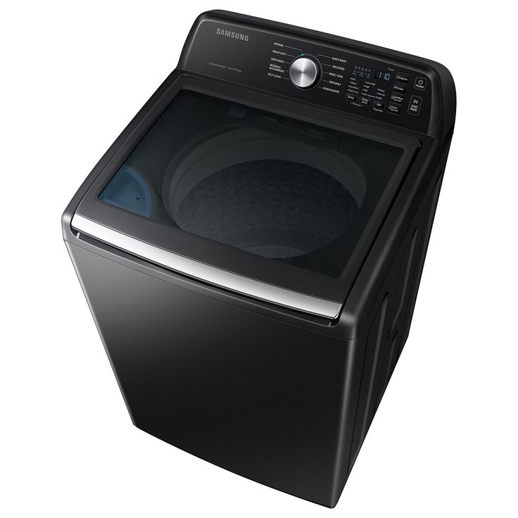 a black dryer sitting on top of a white surface