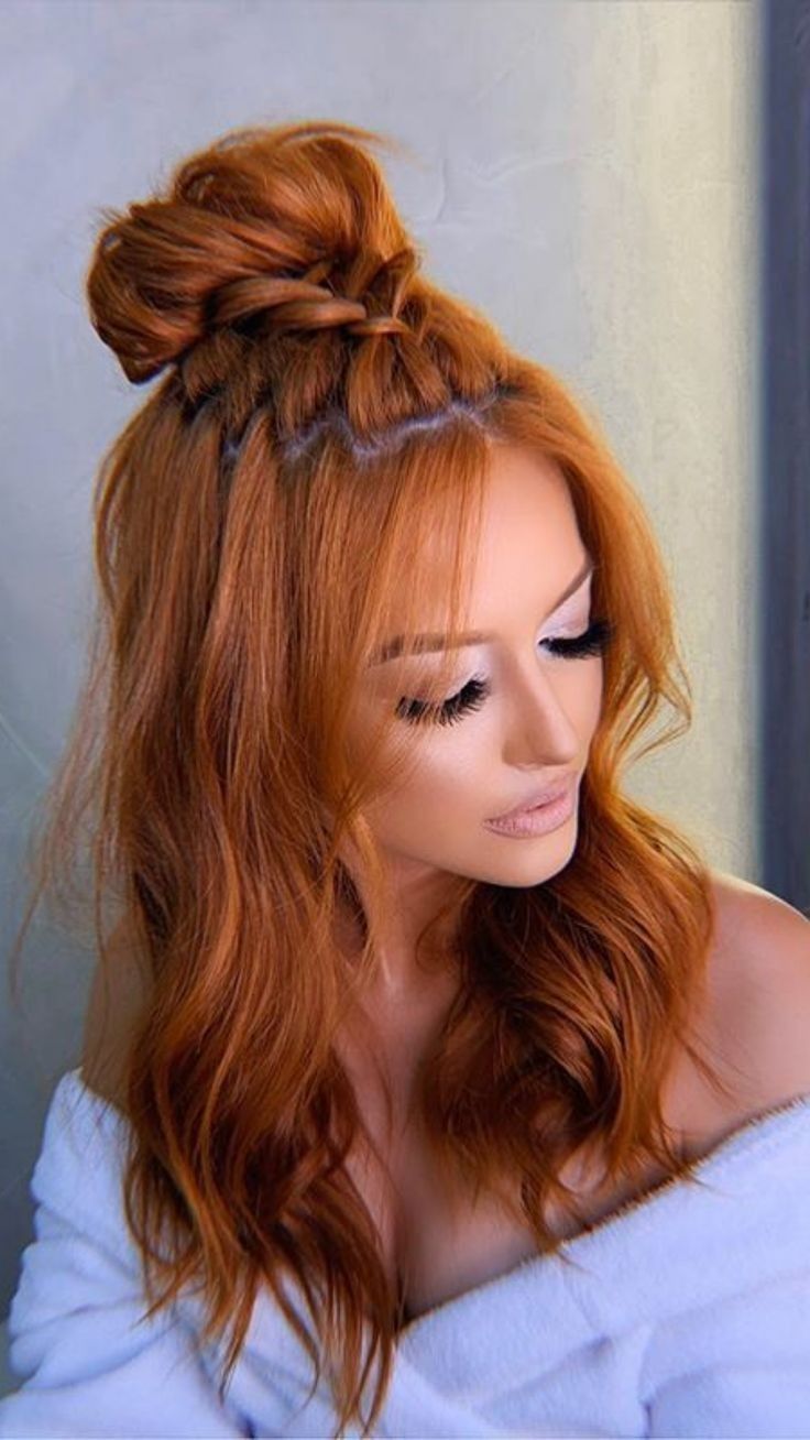 Ginger Hair Color, Peinados Fáciles Para Cabello Corto, Long Red, Ginger Hair, Homecoming Hairstyles, Perfect Hair, Pretty Hairstyles, Up Hairstyles, العناية بالشعر