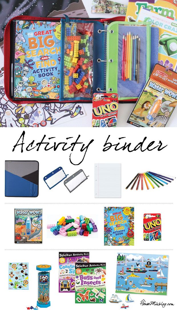 the contents of an activity binder are shown in this image with text overlay