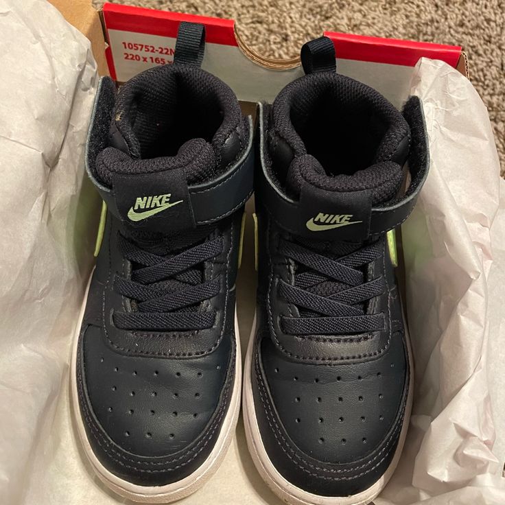 Brand New In Box, Worn 1x - My Kids Big Foot And My Loss Is Your Gain On These! Nike Roche, Nike Court Borough Mid 2, Court Borough Mid 2, Nike Jordan 1 Mid, Jordan Mid, Nike Court Borough, 95 Nike, Swim Shoes, Nike Boy