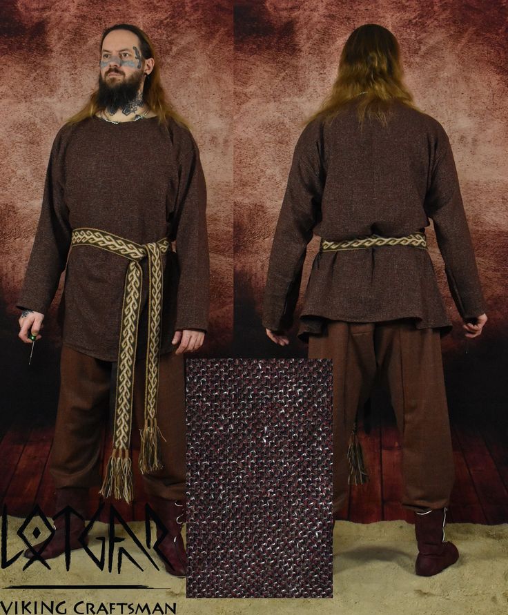 New wool Viking tunic ,machine sewn. Long Sleeve Brown Tunic For Fall, Brown Long Sleeve Tunic For Fall, Viking Tunic, Mens Costumes, Vikings, Poland, Beauty Book, Art Collection, Bathing Beauties